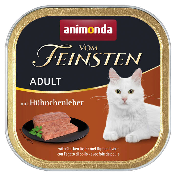 animonda Katzen-Nassfutter Vom Feinsten Adult Hühnchenleber